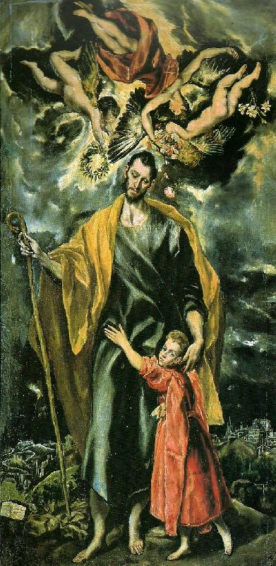El Greco st.joseph and the child oil painting image